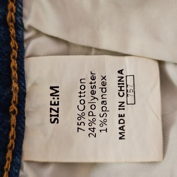 Blue Distressed Patchwork Jeans, Sz Med Stretch, Floral, Animal Print, NWOT! - Picture 14 of 14